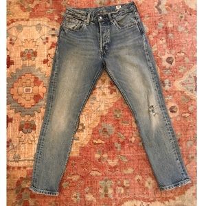 Levi’s White Oak Selvedge High Rise 501 Jeans